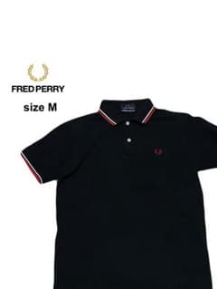 ☆日本製☆FRED PERRY☆半袖☆ポロシャツ☆ブラック☆メンズ☆M