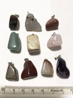天然石　ネックレス　トップ　10個のサムネイル