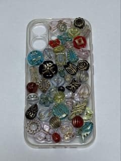 ハンドメイド ビーズデコ iPhoneケースのサムネイル