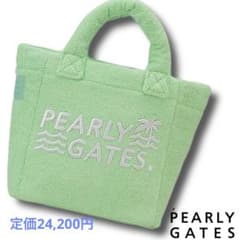 【新品】パーリーゲイツ カートバッグ トートバッグ アーガイル柄 グリーン ロゴうさぎアーガイル柄カートバッグ (UNISEX) | PEARLY GATES