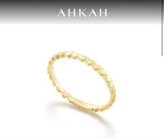 AHKAH アンハートエタニティ リング 18Kイエローゴールド - メルカリ