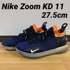 NIKE KD11 ネイビー×オレンジ バスケットボールシューズ 27.5cm - メルカリ