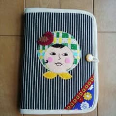ハンドメイド　ヒッコリー生地　よしこさん　母子手帳ケース　マルチケースのサムネイル