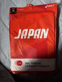 ASICS JOC公式ライセンス Tシャツ XL レッドのサムネイル