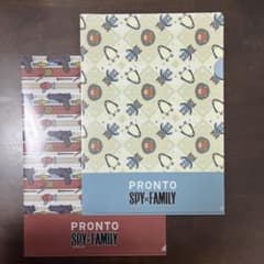 [비매품]SPY×FAMILY 클리어 파일 2장 세트 PRONTO 콜라보레이션