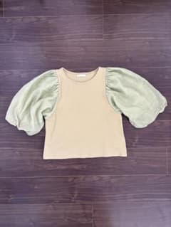 BEAMS HEART パフスリーブ カットソー 五分袖のサムネイル