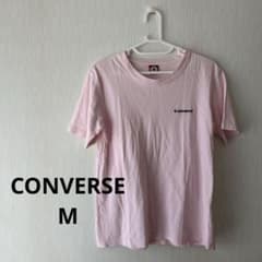 CONVERSE ピンク ロゴ刺繍 Tシャツ Mのサムネイル