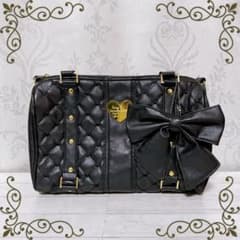 キルティング バッグ 黒 平成ギャルy2k 量産型 姫 MARS系 d.i.a系