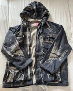 【DIESEL ディーゼル 総柄フードジャケット サイズ46】 DIESEL ディーゼル 総柄フードジャケット サイズ46】 - メルカリ