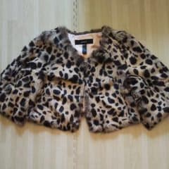 ☆ゆぴ様専用☆  ファーボレロ ラビット ヒョウ柄のサムネイル
