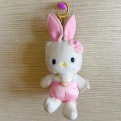 レトロ　ハローキティ うさぎ着ぐるみ ぬいぐるみ マスコットのサムネイル
