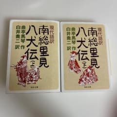 現代語訳 南総里見八犬伝 上下巻セット 曲亭馬琴 白井喬二訳 河出文庫のサムネイル