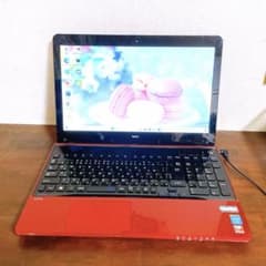 NEC LaVie 13.3インチ 赤色 ノートPC SSD - メルカリ