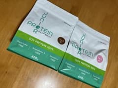 JUN PROTEIN ソイプロテイン 100% ココア・イチゴ 各600gのサムネイル