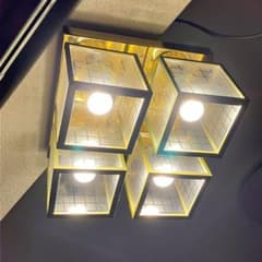 【希少】ナショナル　LB57468T シャンデリア 4灯　ヴィンテージ　レトロ 希少】ナショナル LB57468T シャンデリア 4灯 ヴィンテージ レトロ