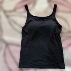 UNIQLO AIRism 브라톱 블랙 L 버스트 86 ~ 92cm