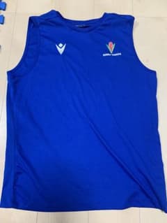 Macron MANU SAMOA ラグビー タンク ブルー Lのサムネイル