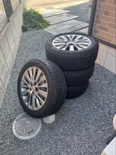 ④アルファード純正ホィール + 235/50R 18　バリ山　送料無料 20アルファード純正18インチ 4本 235/50R18 バリ山 - メルカリ
