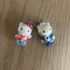 ハローキティ サッカー キーホルダー ストラップ レア レトロ 希少