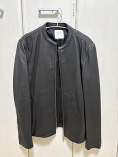 UNITED TOKYO ブラックレザーシングルライダースジャケット サイズ2のサムネイル