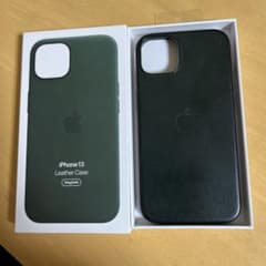 iPhone13純正レザーケース　セコイアグリーンのサムネイル