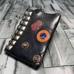 希少 ヒステリックグラマー ウォレット スタッズ 折り財布 レザー