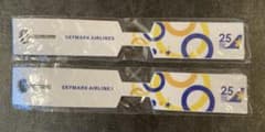 【新品未使用】スカイマーク　SKYMARK 25周年記念ラゲッジタグ　2個セットのサムネイル