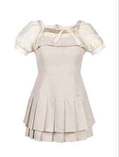 リリーエミュリ Double Pleated Ribbon Onepieceのサムネイル
