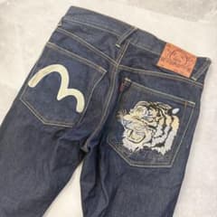 EVISU エヴィス 虎 刺繍 カモメ デニムパンツ tough tigher - メルカリ