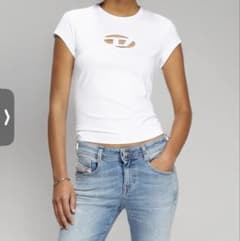 DIESEL ディーゼル T-ANGIE Dロゴ Tシャツ ホワイト Y2K - メルカリ