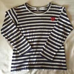 プレイ コムデギャルソン キッズ ボーダー長袖Tシャツのサムネイル