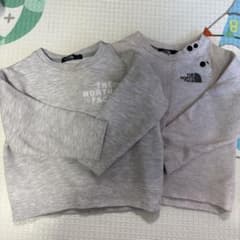 THE NORTH FACE グレー トレーナー 90cm 2枚セットのサムネイル
