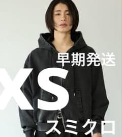 sinss ヘビーウェイト ダブルジップ フーディー パーカー 短丈