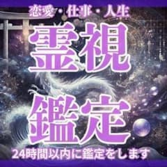 【霊視鑑定】霊視・占い・縁結び・仕事・金運・結婚・復縁・呪い・家族・恋愛・縁切りのサムネイル