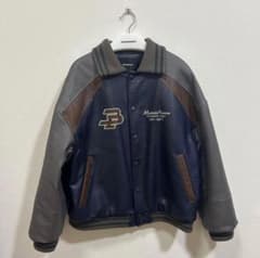 MASONPRINCE バイカラー PUレザーバックロゴスタジャン WT4080 MASONPRINCE バイカラー PUレザーバックロゴスタジャン WT4080 - メルカリ