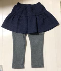 [あやまん様専用] 裏起毛 スカッツ ネイビー×グレー 110のサムネイル