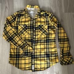 BACK NUMBER ネルシャツ イエロー×ブラック Mのサムネイル