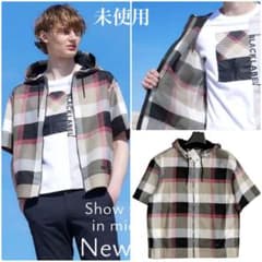 新品 ブラックレーベルクレストブリッジ カラミチェック メッシュ 半袖 