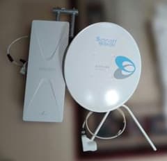 地デジアンテナとDXアンテナセット SUPERDISH BS 110度CSのサムネイル
