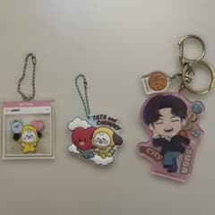 BT21 CHIMMY TATA SUGA 키링 3 점 세트