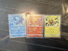 値下☆【ポケモンカードダス】1996年キラ初代三鳥 フリーザーサンダー