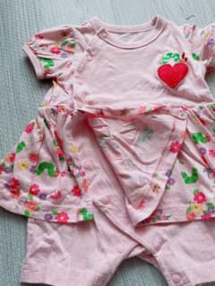 はらぺこあおむし ロンパース ワンピース 花柄60のサムネイル