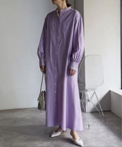 美品　bonjour sagan ストライプ　ロング　ワンピースのサムネイル