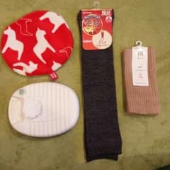 湯たんぽ＆レッグウォーマー　あったかセット☆のサムネイル
