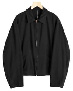 新品 定価 サイズ1 25SSコモリ シルクネップ ジップショートジャケット