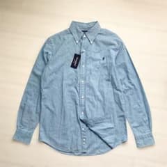 新品タグ付きジムフレックス ボタンダウン シャンブレシャツ L 