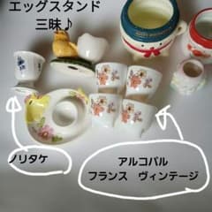 未使用品】食卓賑わうエッグスタンド4種類7点＋サンタさん 合計10点