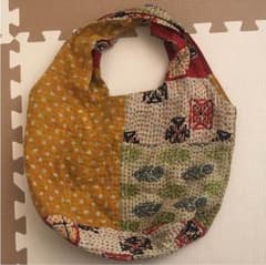 刺し子刺繍手さげバッグ✳︎ピープルツリーのサムネイル