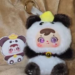 新作！サミュエル (オイル目パンダ)ぬいぐるみキーホルダーのサムネイル