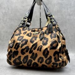 美品✨COACH マディソン マギー ショルダーバッグ レオパード - メルカリ